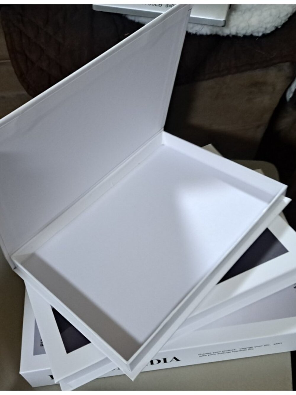 Decoratie Fake Book Storage Box Set of 3 White Black Fashion Filma India New - Picture 4 of 4
